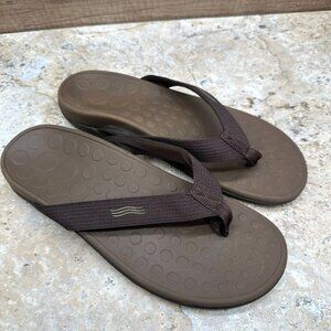 Vionic Sandals Unisex Size M 10 W 11 Brown Flip Flops Slides 10 44Wave TV1004